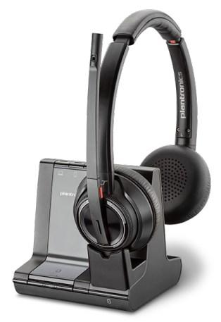 Plantronics Poly Savi W8220 trådløst USB ANC headset - binauralt