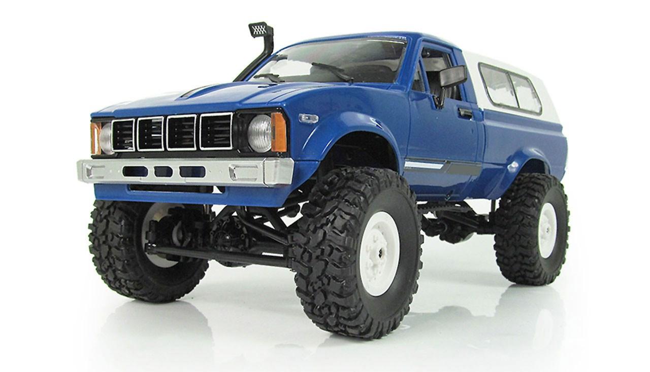 RC offroad-bil 1:16 - elektrisk 4WD RTR, 2,4 GHz (sort/blå/hvid)