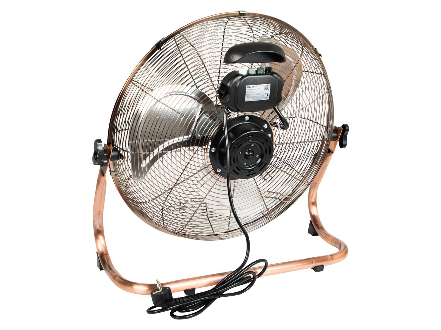 BLOW gulvventilator 18"/45 cm - 200 W, kobber/guld