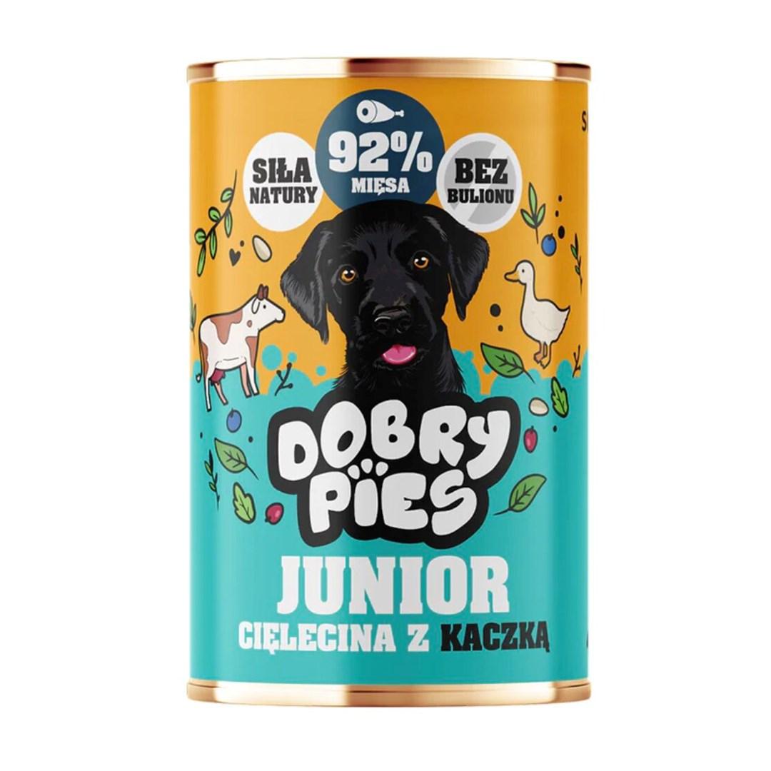 Dobry Pies Junior vådfoder - kalv med and, 400 g