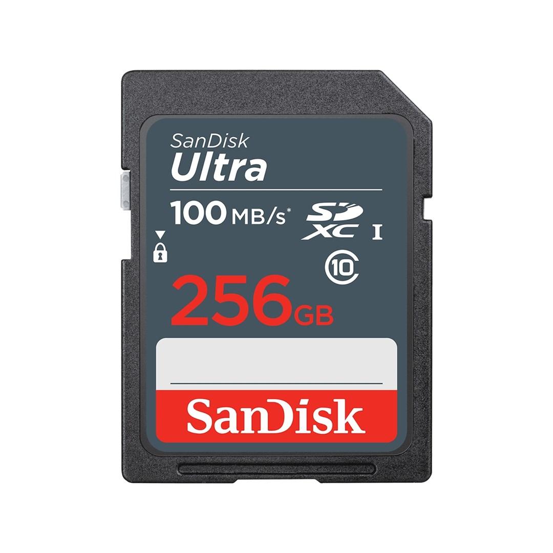 SanDisk Ultra SDXC UHS‑I hukommelseskort 256 GB - Class 10, 100 MB/s billede