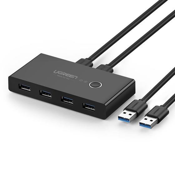 Ugreen 30768 USB-hub - 6x USB 3.2 Gen 1 Type‑A, 5 Gbit/s, sort billede
