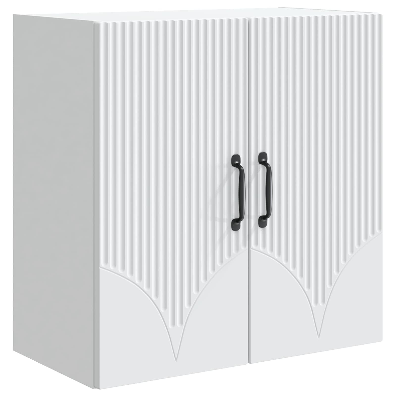 Vægmonteret skab Hvid 59 x 31 x 60 cm Konstrueret træ