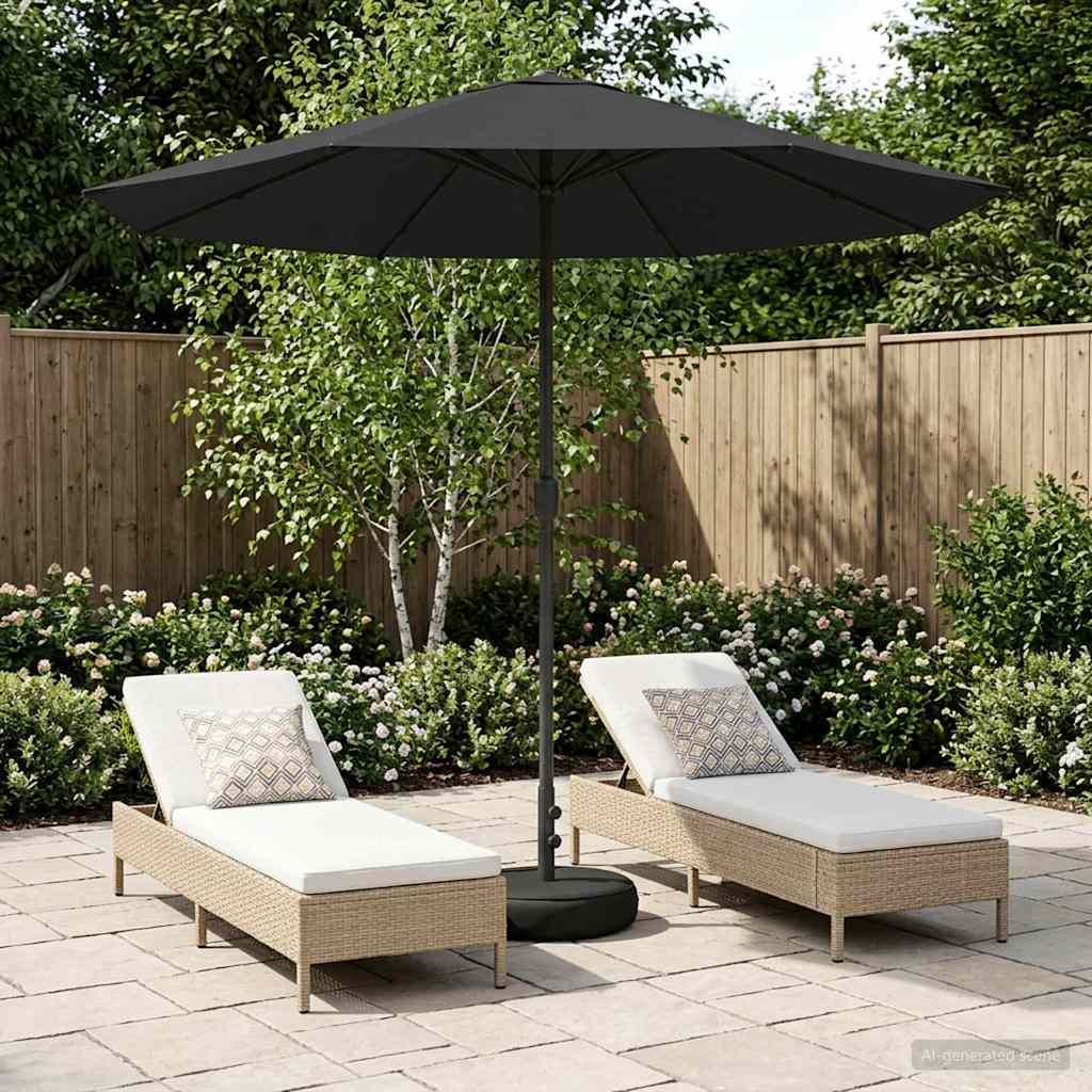 Haveparasol 230 x 230 cm Polyester Rektangulær Antracit