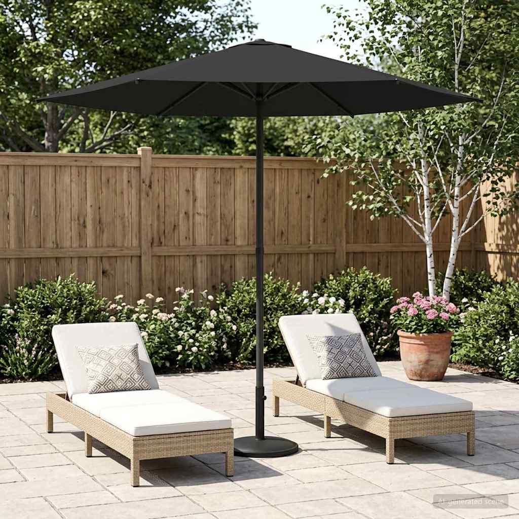 Haveparasol 230 x 230 cm Polyester Rektangulær Antracit