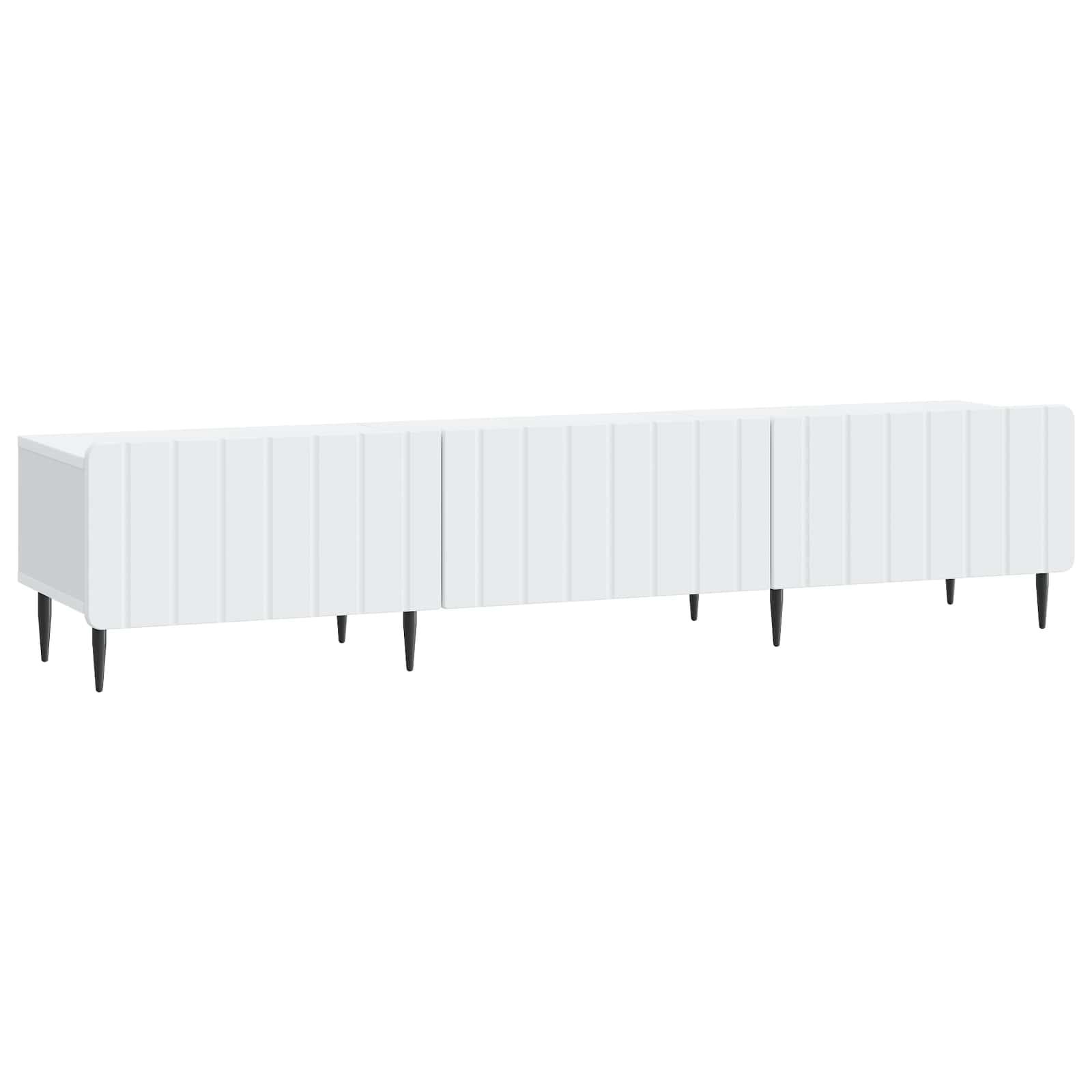 TV-skab med skuffe Hvid 147 x 34,5 x 32 cm Konstrueret træ