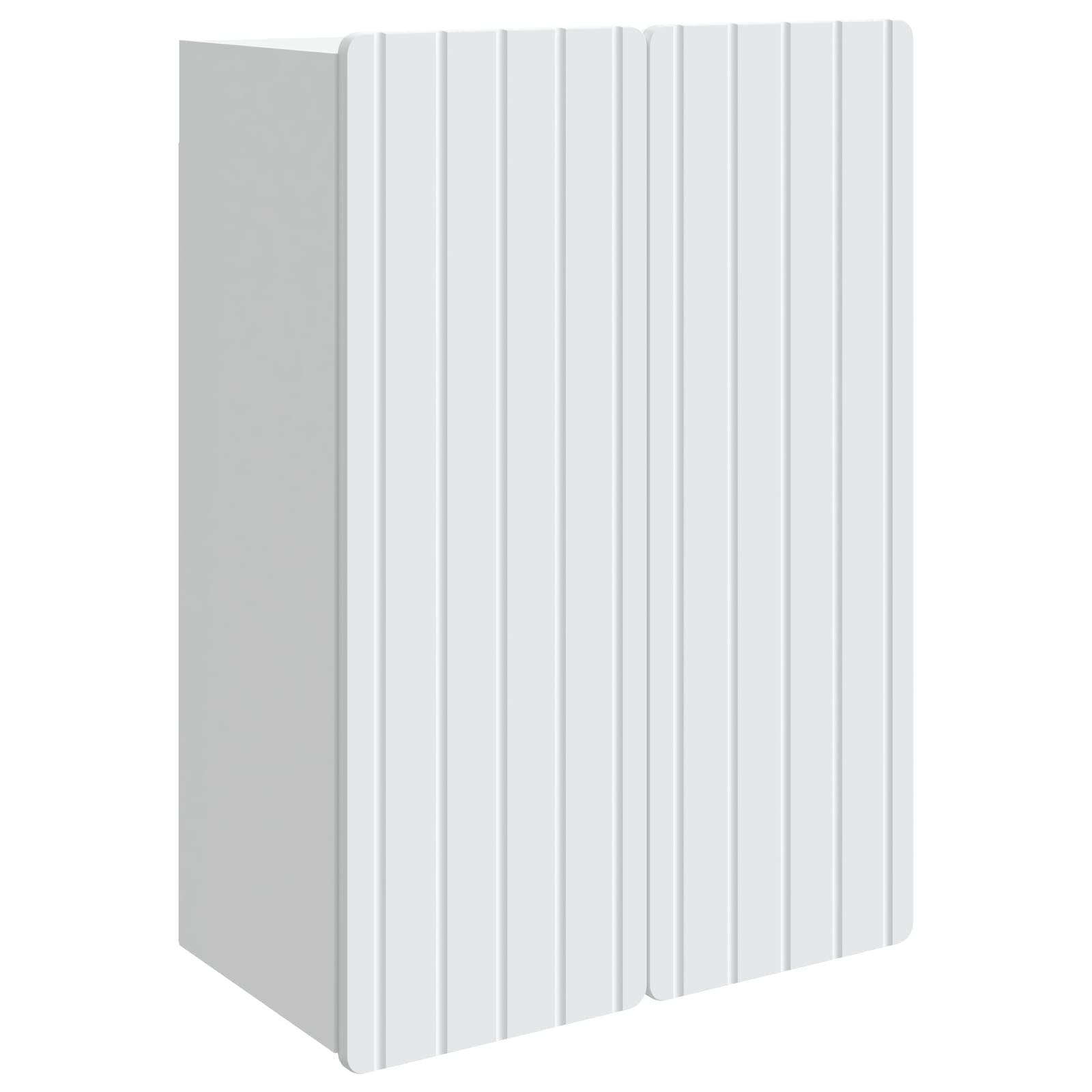 Vægmonteret skab Hvid 66 x 34,5 x 92 cm Konstrueret træ