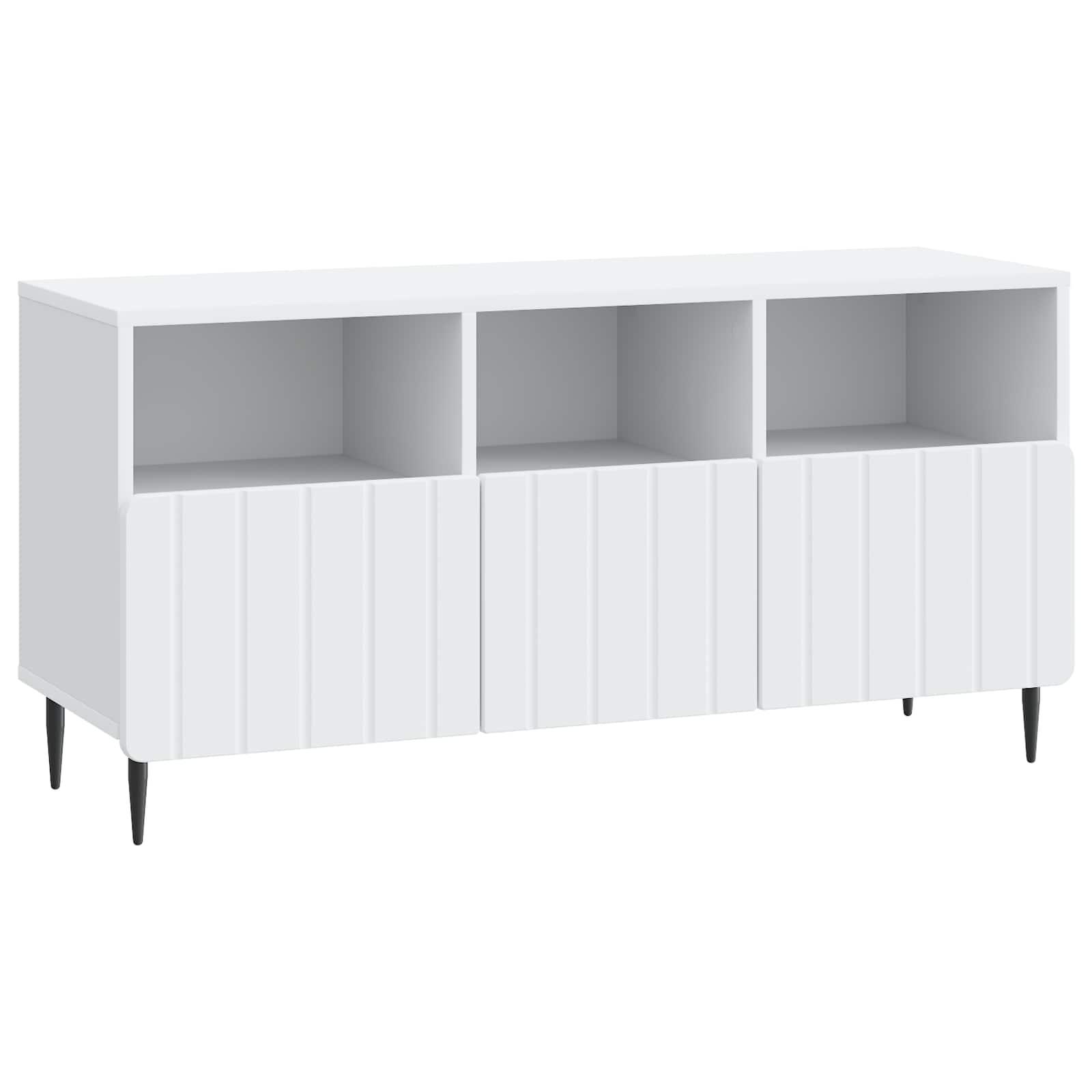 TV-skab med skuffe Hvid 102 x 34,5 x 50 cm Konstrueret træ