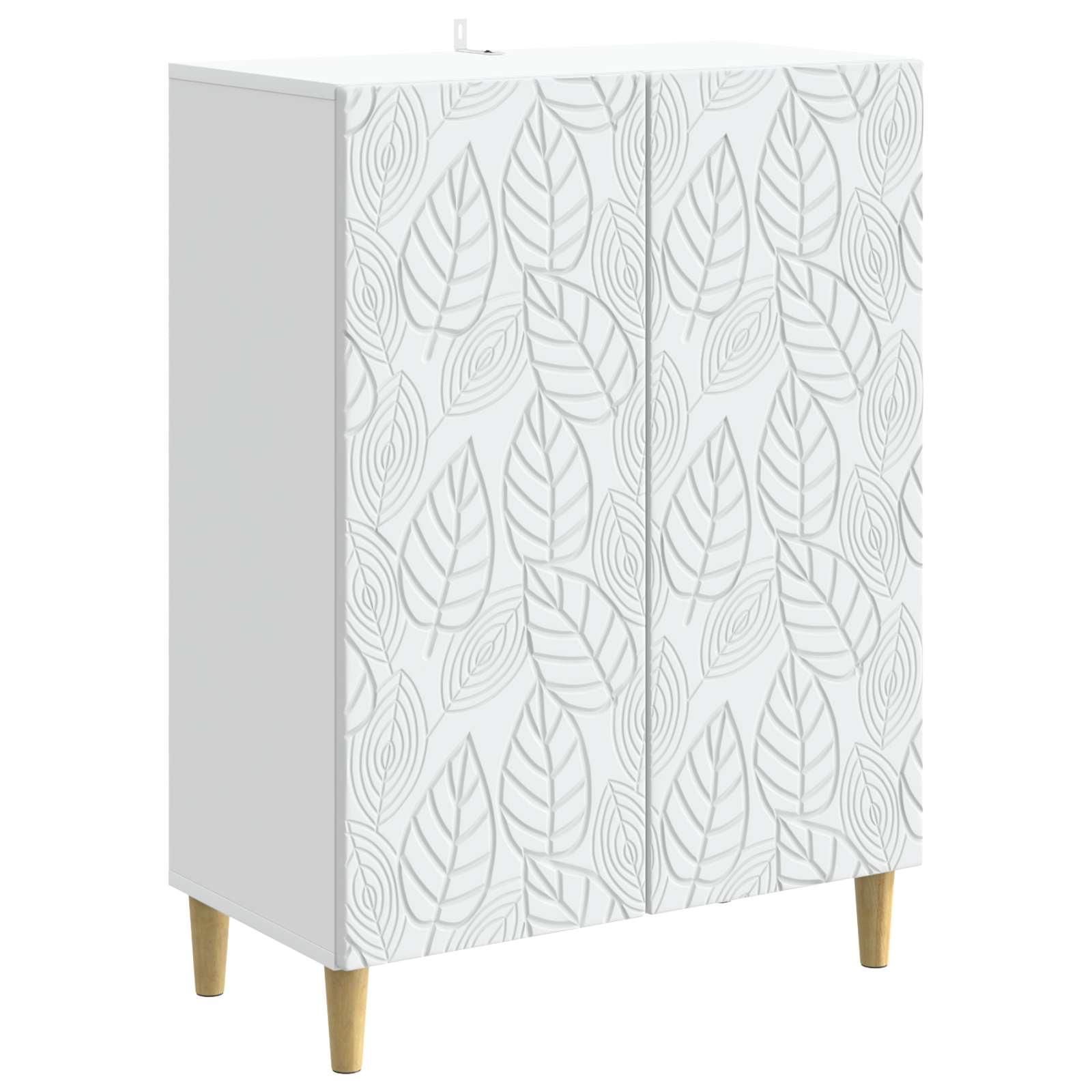 Sidebord Hvid 66 x 34,5 x 90 cm Konstrueret træ