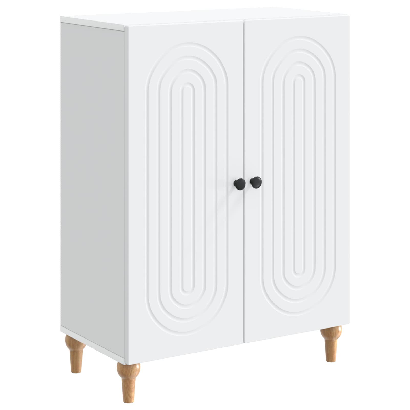 Sidebord Hvid 66 x 34,5 x 90 cm Konstrueret træ