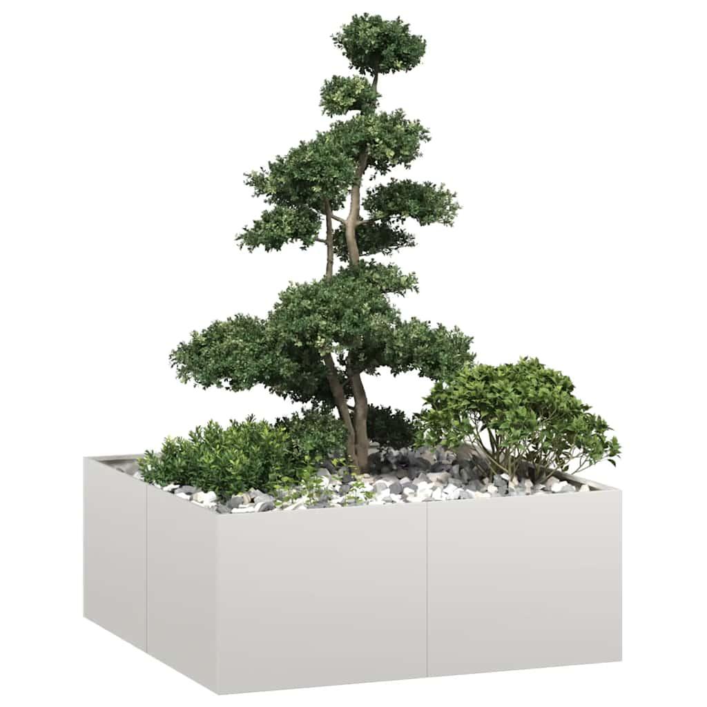 Plantekasse 100x100x40 cm rustfrit stål