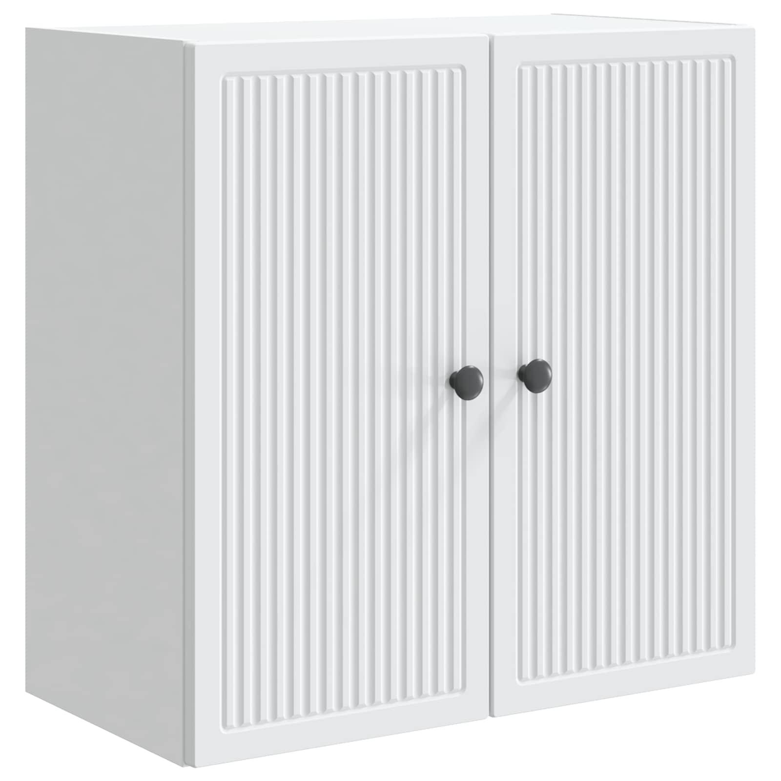Vægmonteret skab Hvid 59 x 31 x 60 cm Konstrueret træ