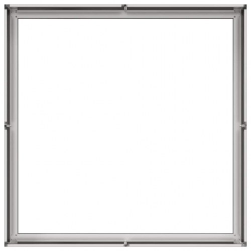 Plantekasse 100×100×30 cm i rustfrit stål - højbed til have og terrasse