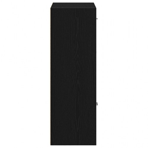Bogskab/rumdeler i sort eg 60,5×30×90 cm - konstrueret træ
