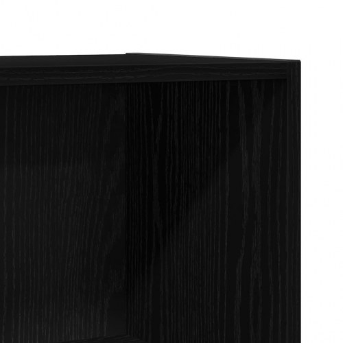 Bogskab/rumdeler i sort eg 60,5×30×90 cm - konstrueret træ