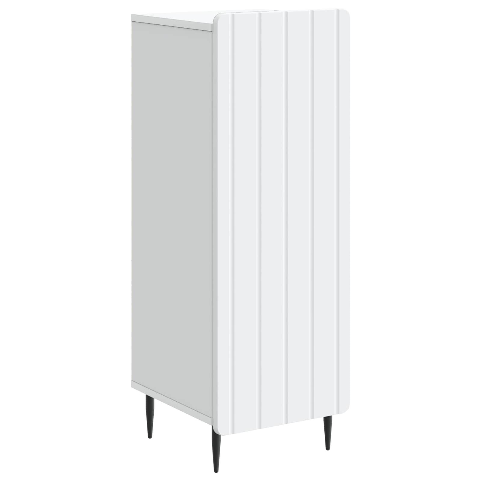 Sidebord Hvid 34,5 x 33 x 92 cm Konstrueret træ