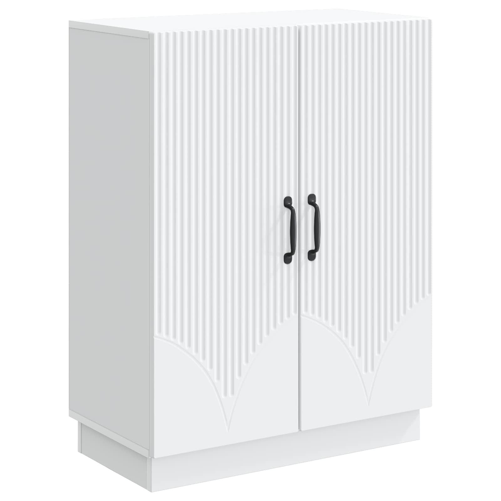 Sidebord Hvid 66 x 34,5 x 87 cm Konstrueret træ