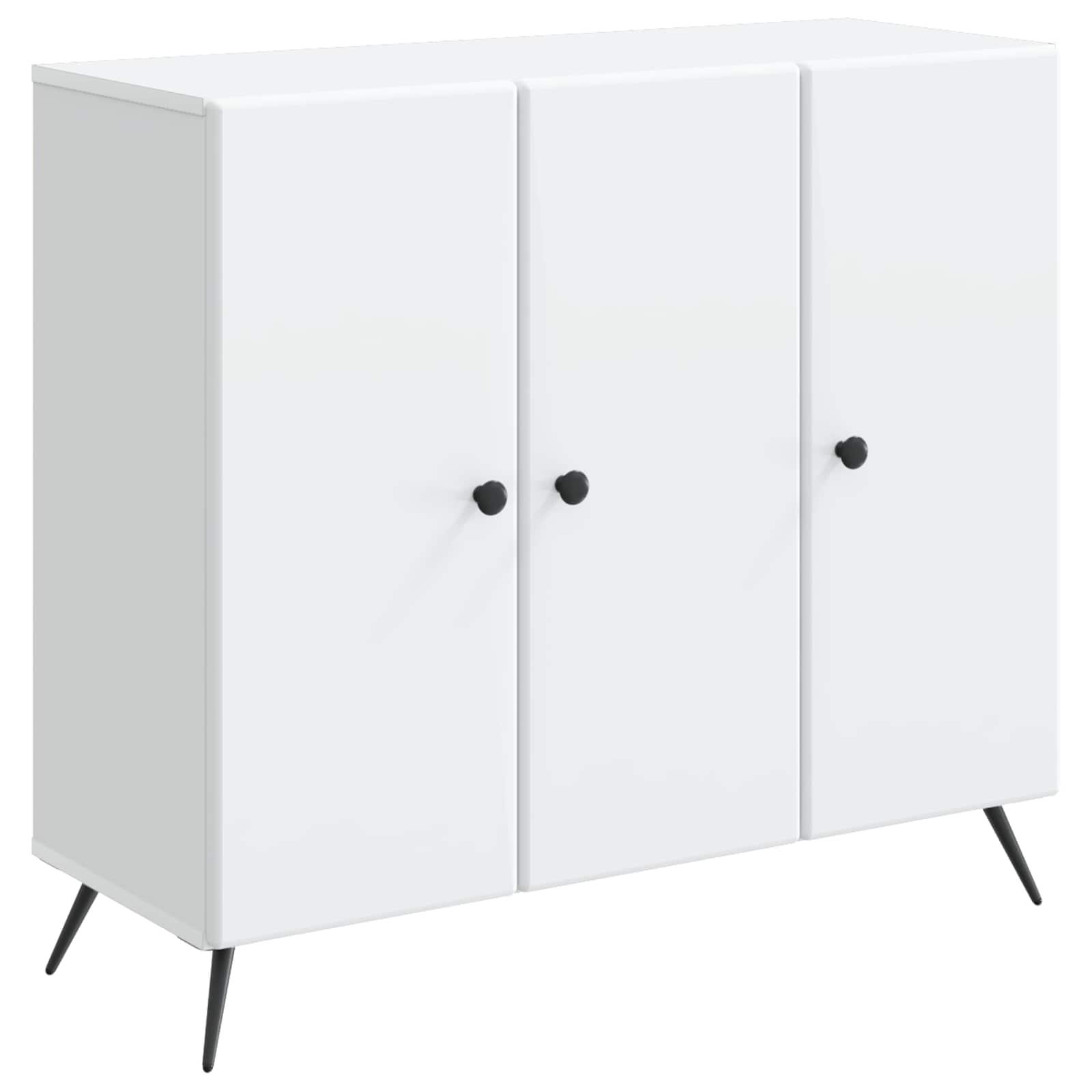 Sidebord Hvid 89 x 34,5 x 80 cm Konstrueret træ