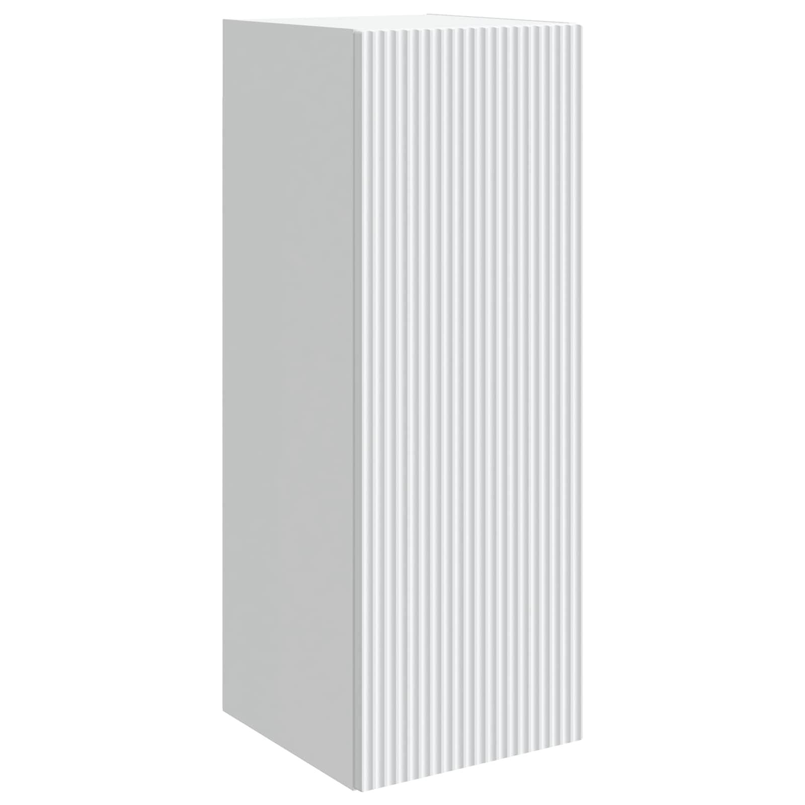Vægmonteret skab Hvid 33 x 34,5 x 90 cm Konstrueret træ