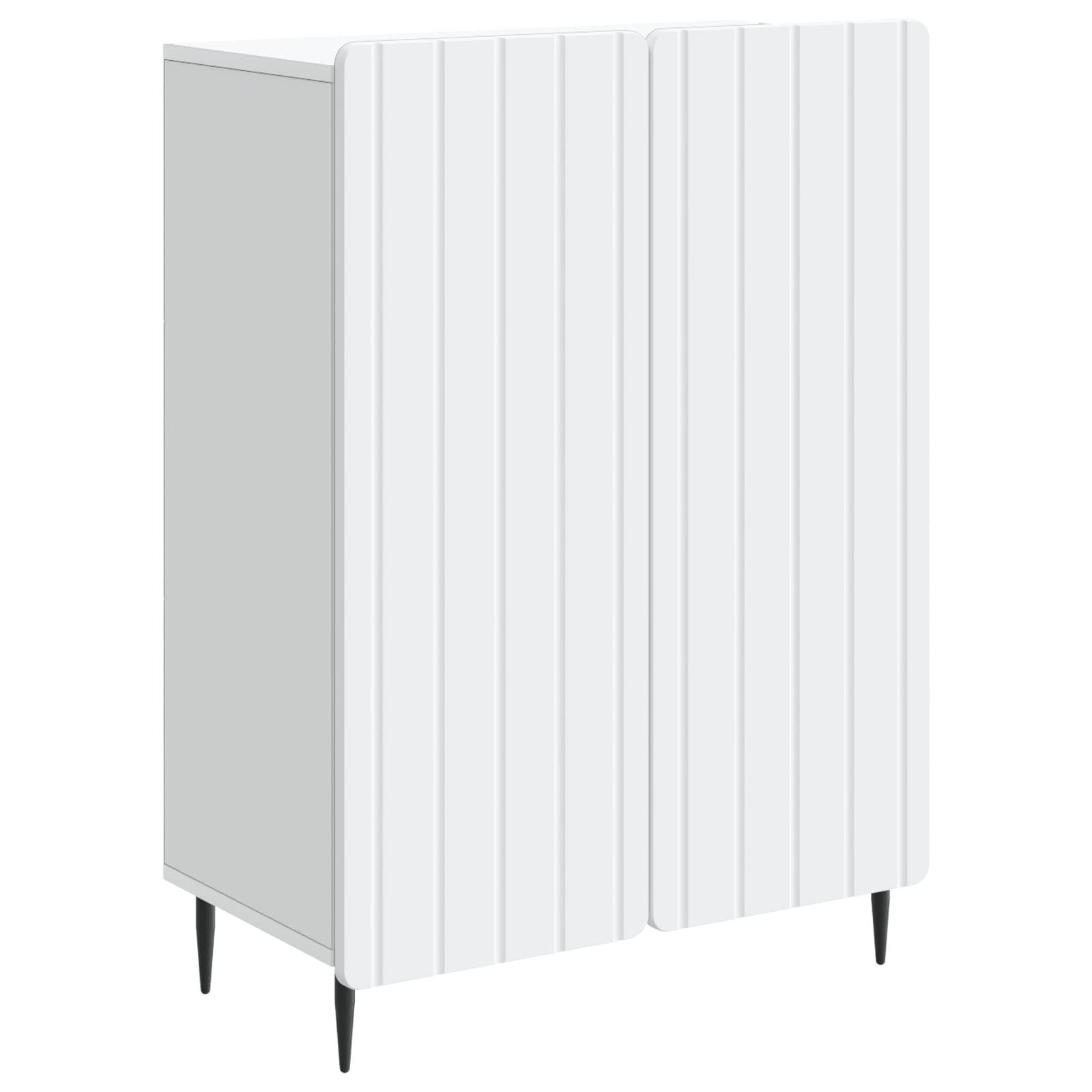 Sidebord Hvid 66 x 34,5 x 92 cm Konstrueret træ