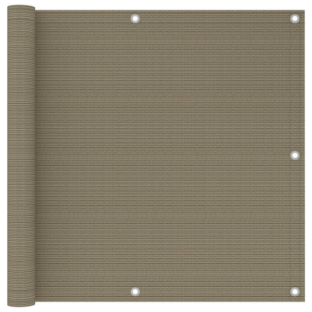 Altanafskærmning 90x300 cm HDPE gråbrun