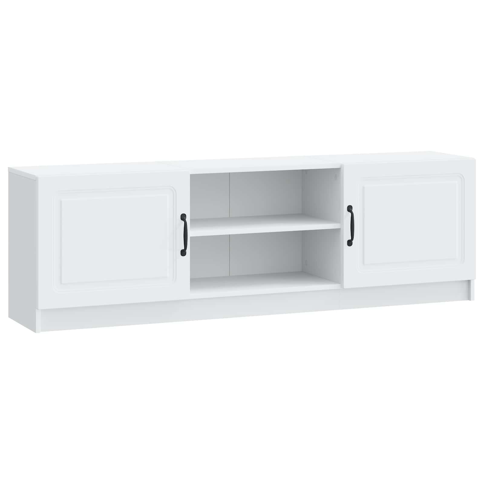 TV-skab Hvid 150 x 31 x 47 cm Konstrueret træ