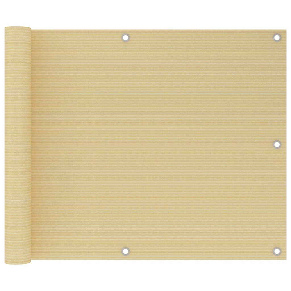 altanafskærmning 75x500 cm HDPE beige