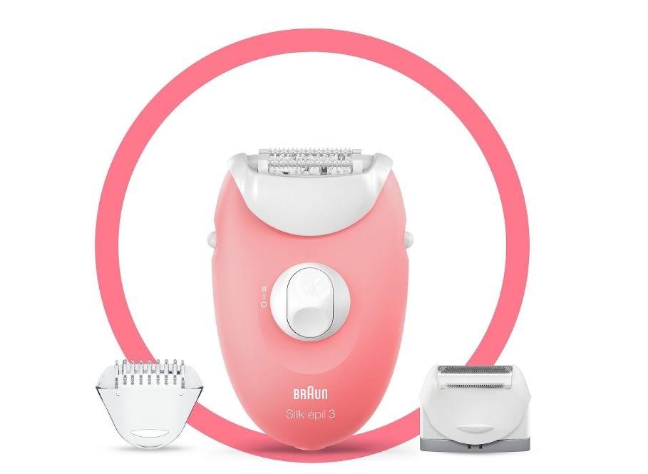 Braun Silk-épil 3 -277, Hvid, Lyserød, 20 pincetter, Barbering, Tyskland, 123 m, ????????Om hygiënische redenen raden wij af het apparaat met andere personen te...