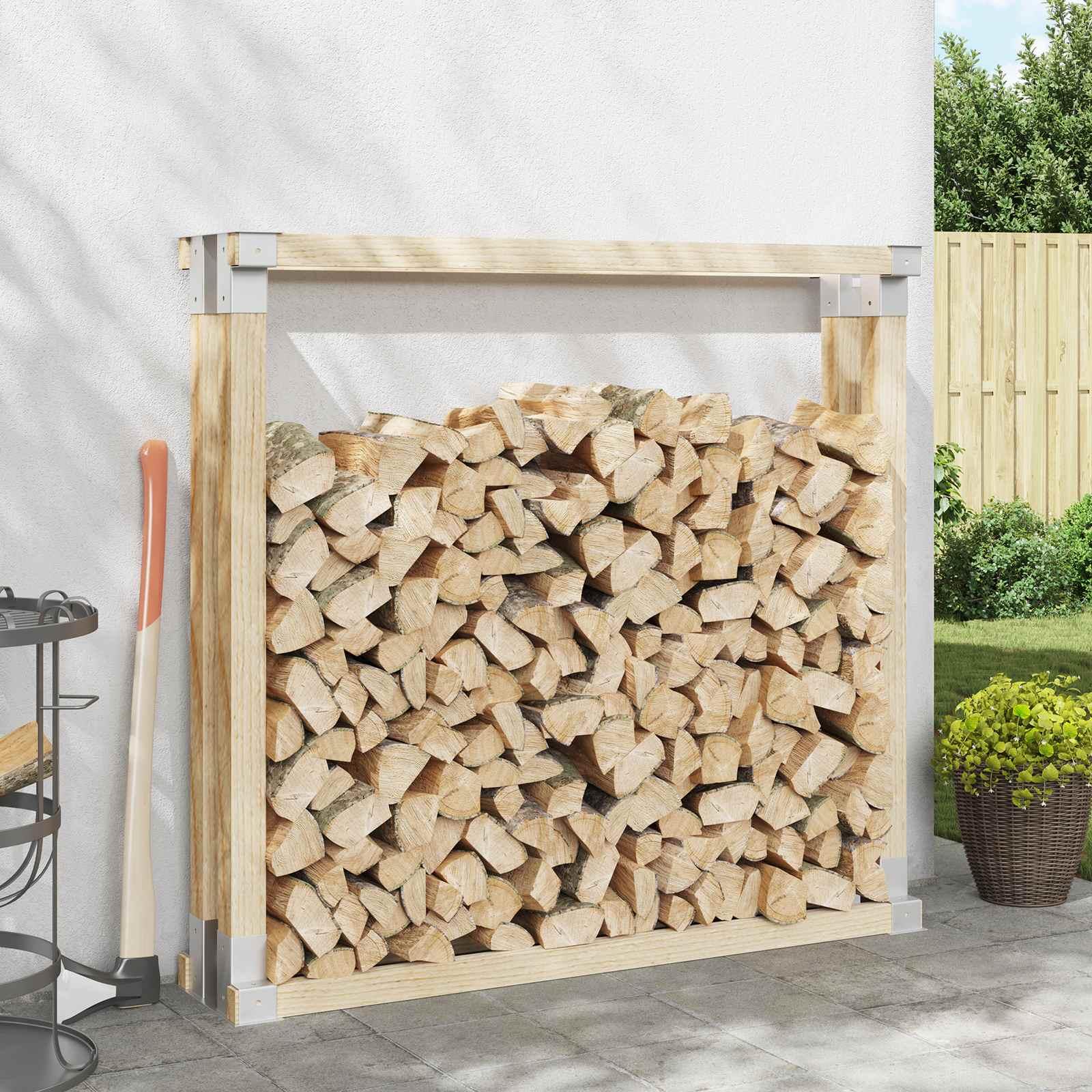 Brænde stakkehjælp 12 stk Sølv 34 x 10 x 15 cm Stål