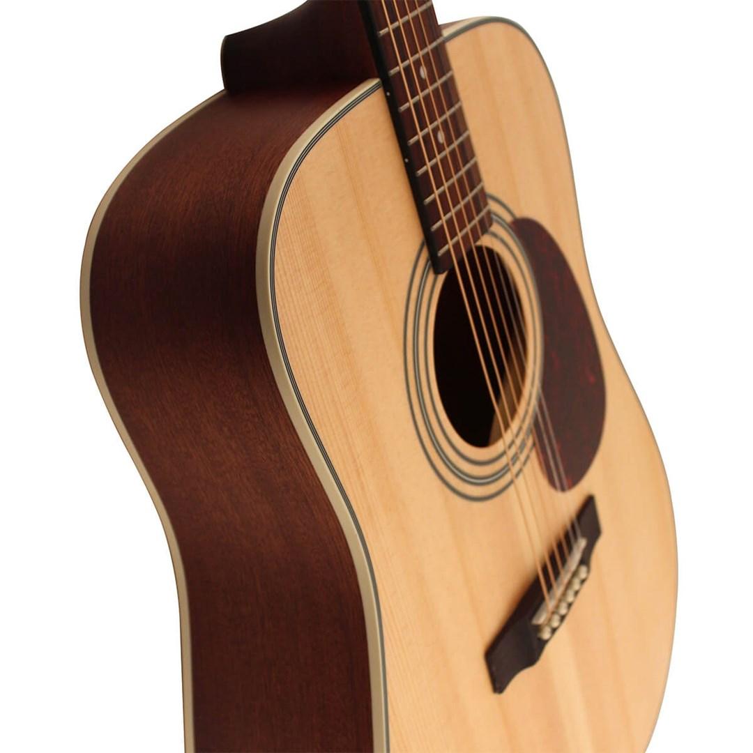 Cort Earth 70 OP - akustisk dreadnought-guitar (Open Pore)