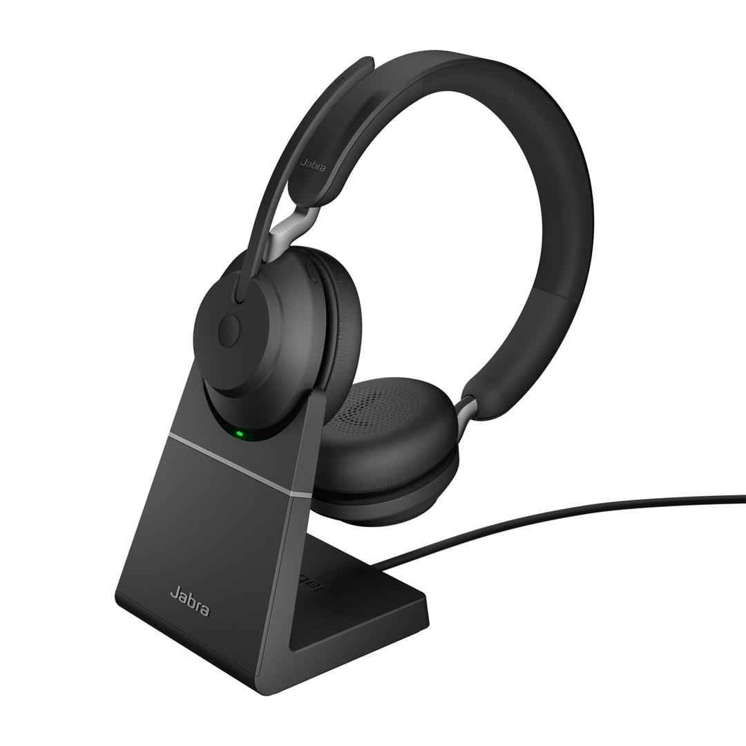 Jabra Evolve2 65 - trådløst stereo-headset til kontor/callcenter, USB-A, Bluetooth, sort billede
