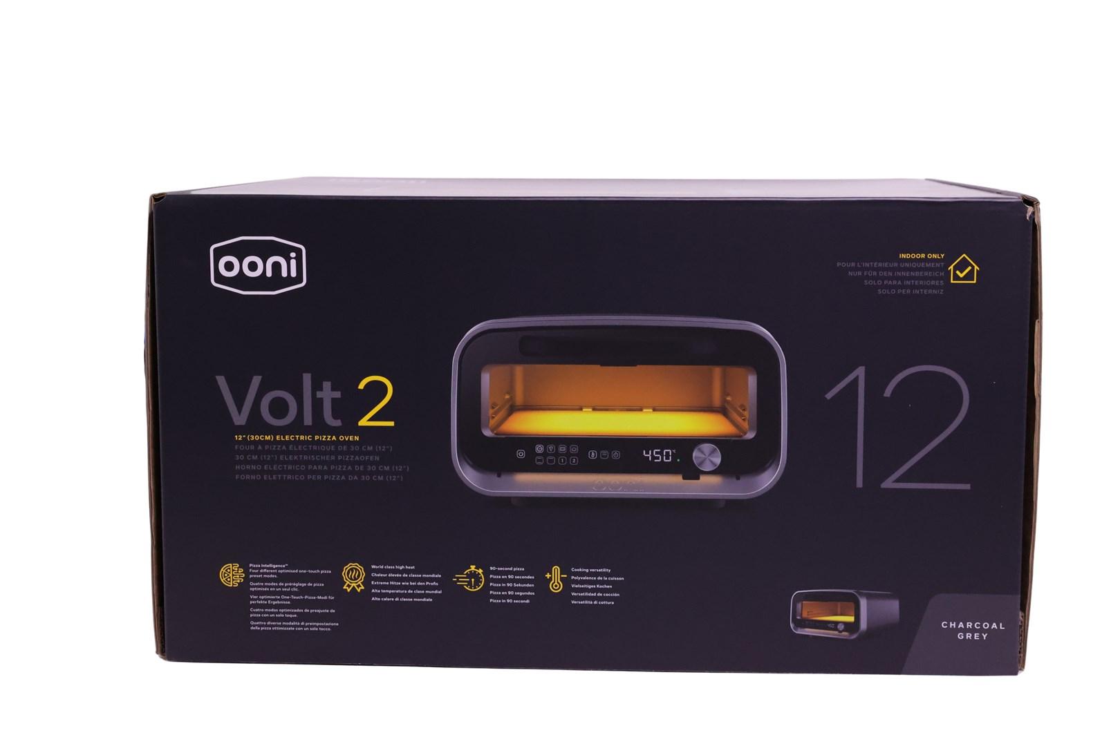 Ooni Volt 2 elektrisk pizzaovn - grå/sort, 12" (30 cm)