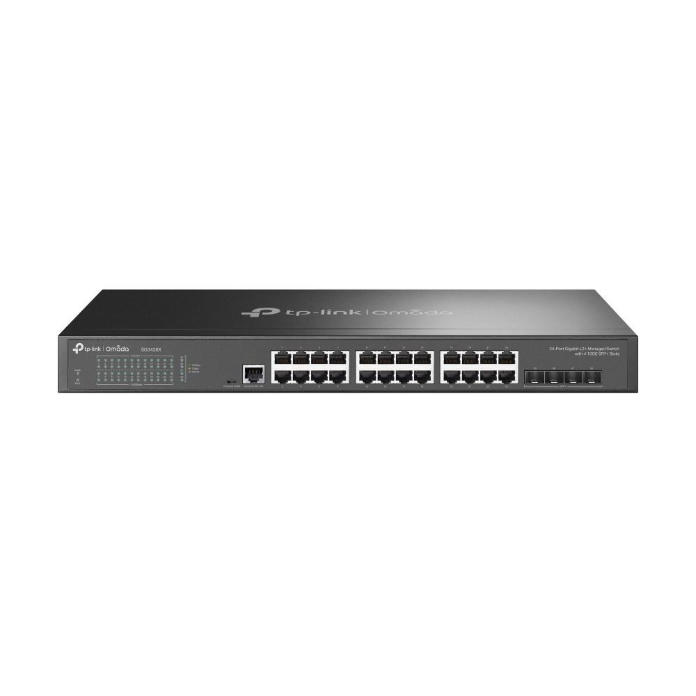 TP-Link Omada TL-SG3428X - 24-port Gigabit L2+ managed switch med 4× 10GE SFP+ billede