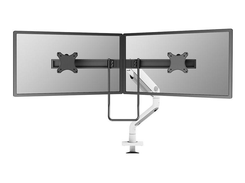 Neomounts DS75S-950WH2 - Monteringssæt (skrivebordsmonteringsarm) - fuld bevægelse - for 2 LCD displays - aluminium - hvid - skærmstørrelse: 17-32