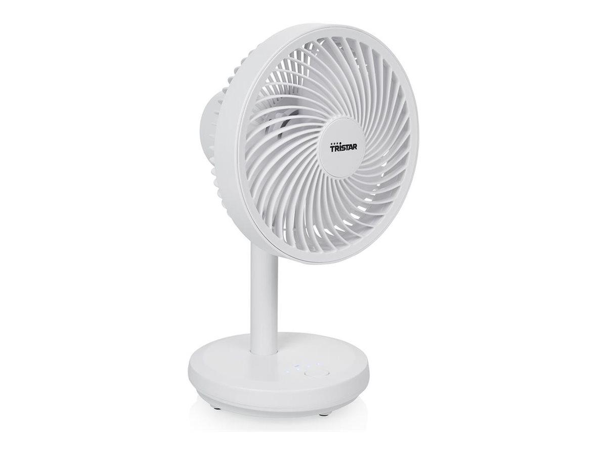 Tristar VE-5841, Husholdning ventilator, Hvid, Bord, Acrylonitrilbutadienstyren, Polypropylen (PP), 58 dB, 16,5 cm