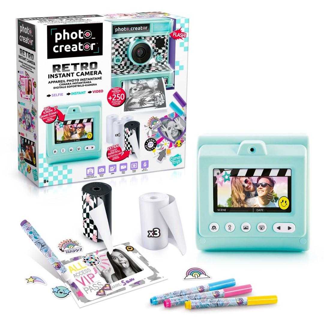 Photo Creator Retro Instant-kamera - grøn legetøjskamera til børn 8+ billede