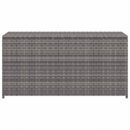 Haveopbevaringskasse 120×50×60 cm i polyrattan - grå