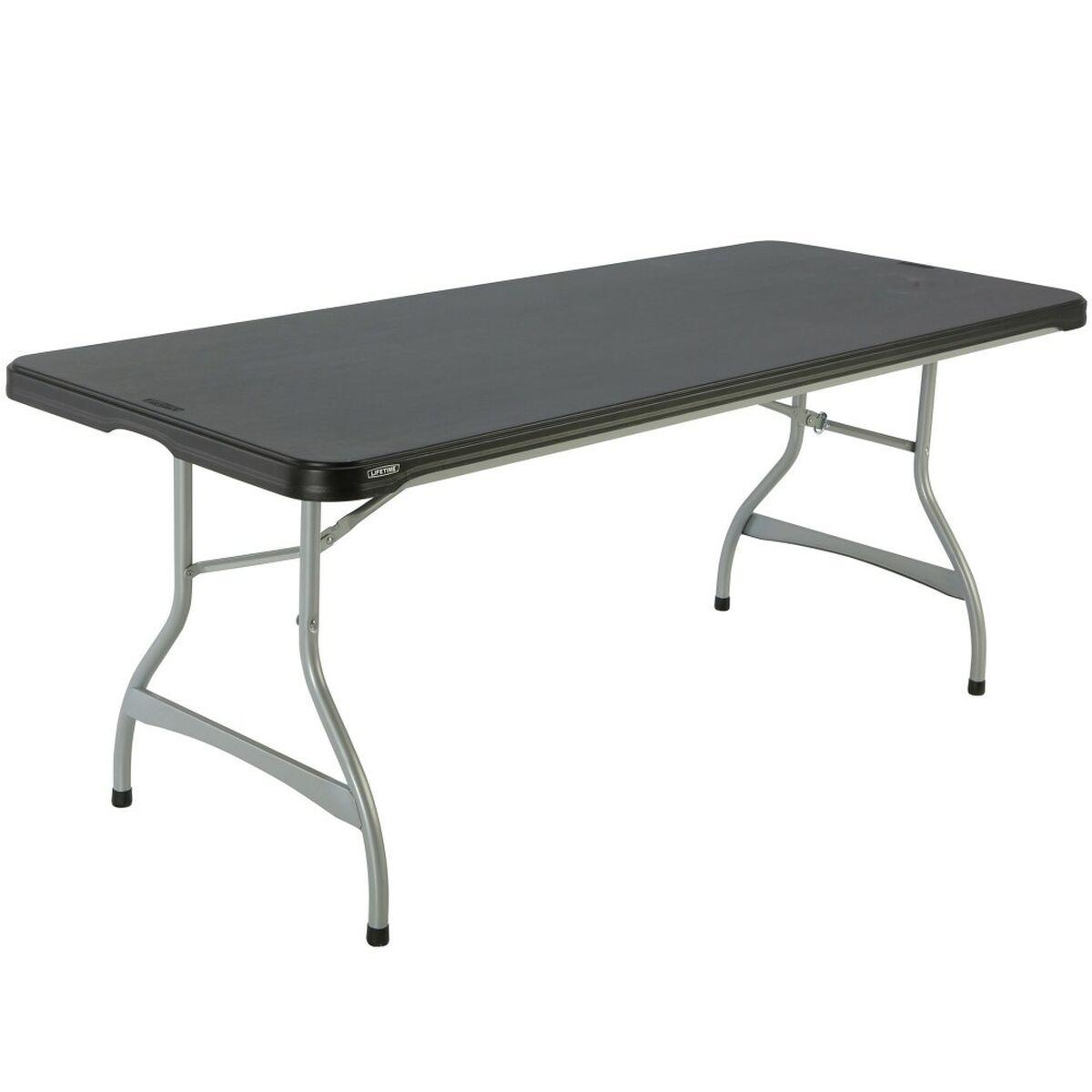 Lifetime 80350 sammenklappeligt bord - sort 182 × 76 cm (OUTLET D)