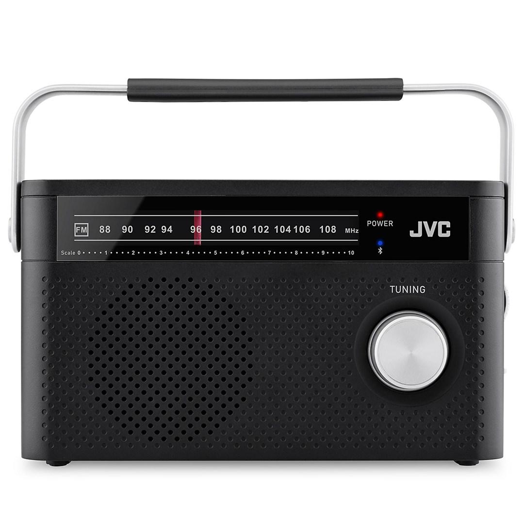 JVC RA‑E315B bærbar FM-radio med Bluetooth - sort