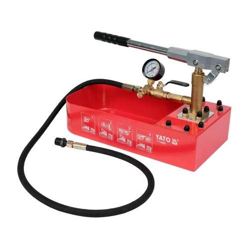 YATO YT-24801 håndbetjent trykprøvepumpe - 7 l, 50 bar