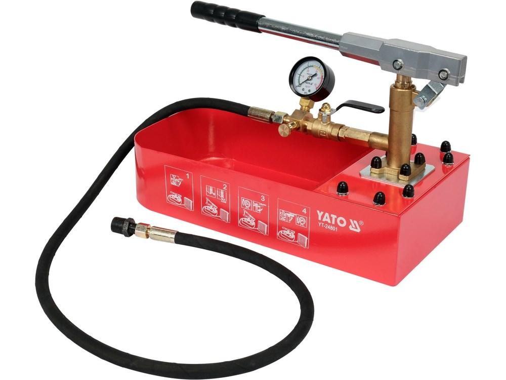 YATO YT-24801 håndbetjent trykprøvepumpe - 7 l, 50 bar billede