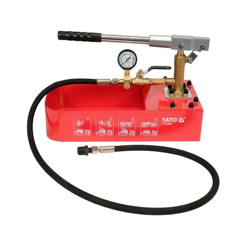 YATO YT-24801 håndbetjent trykprøvepumpe - 7 l, 50 bar