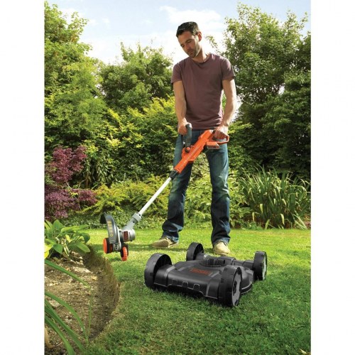 Black & Decker STC1820CM-QW 18V 2-i-1 græstrimmer og buskrydder - batteri, sort/orange/sølv