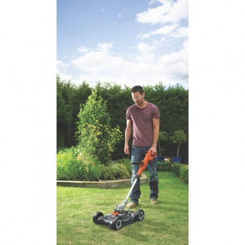 Black & Decker STC1820CM-QW 18V 2-i-1 græstrimmer og buskrydder - batteri, sort/orange/sølv