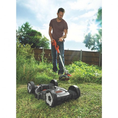 Black & Decker STC1820CM-QW 18V 2-i-1 græstrimmer og buskrydder - batteri, sort/orange/sølv