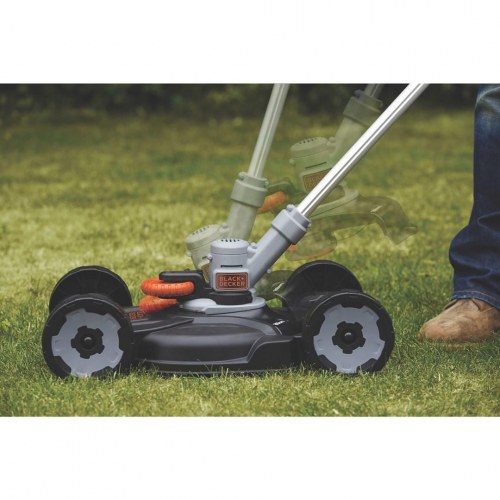 Black & Decker STC1820CM-QW 18V 2-i-1 græstrimmer og buskrydder - batteri, sort/orange/sølv