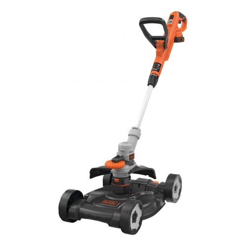 Black & Decker STC1820CM-QW 18V 2-i-1 græstrimmer og buskrydder - batteri, sort/orange/sølv