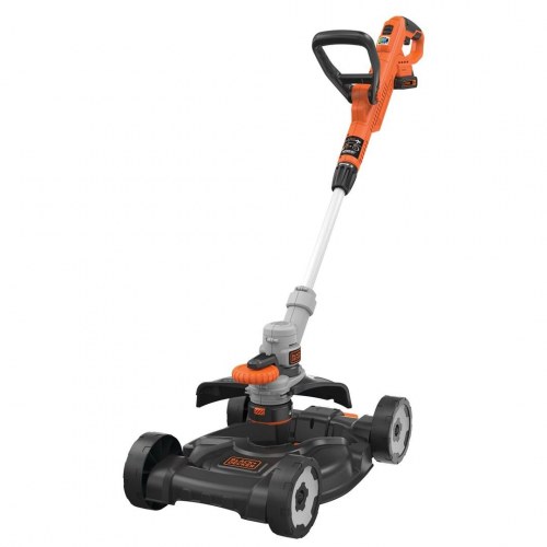 Black & Decker STC1820CM-QW 18V 2-i-1 græstrimmer og buskrydder - batteri, sort/orange/sølv
