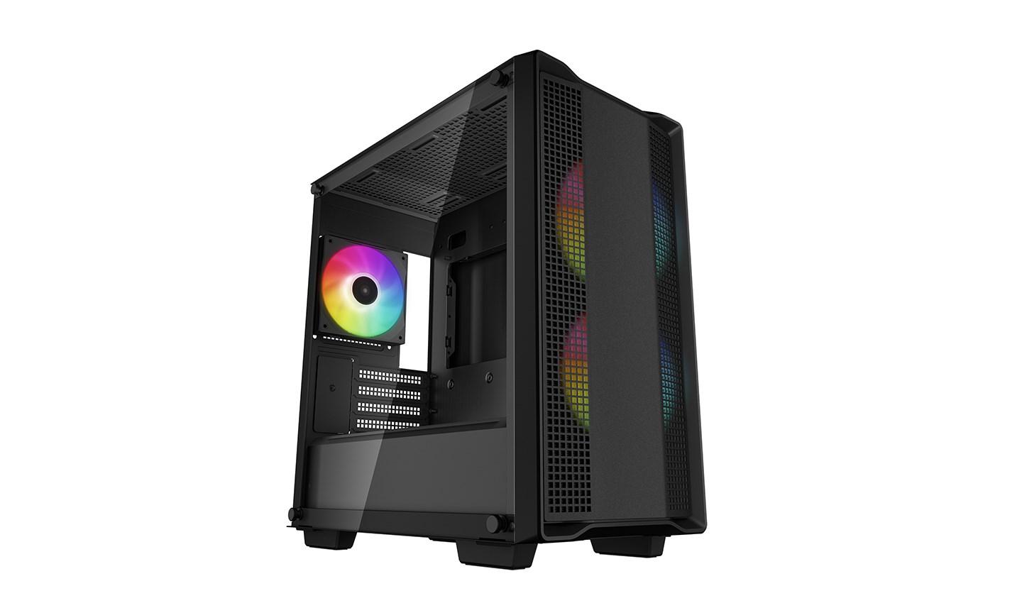 DeepCool CC360 ARGB mini-tower - sort pc-kabinet billede