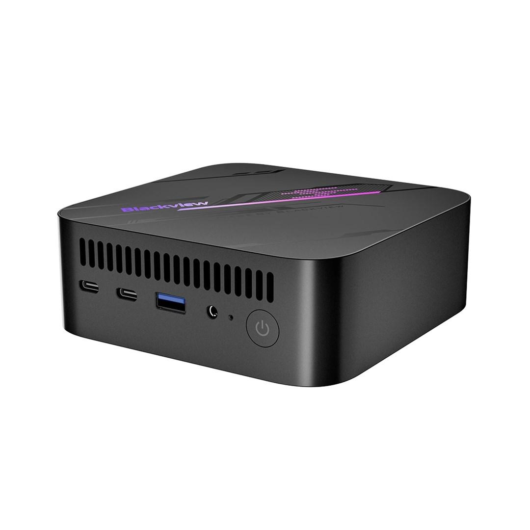 Blackview MP100 Pro mini-pc - Ryzen 5 7430U, 16 GB RAM, 512 GB SSD, Windows 11 Pro - grå